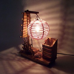 Valentine'S Day Creative Furnishing Articles Gifts Brush Pot Vintage Boutique Handicraft Desk Lamp Led Light