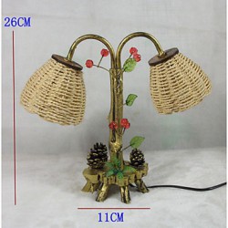 Valentine'S Day Creative Furnishing Articles Gifts Vintage Boutique Handicraft Leaf Desk Lamp Led Light