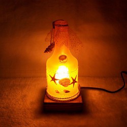 Valentine'S Day Creative Furnishing Articles Gifts Vintage Boutique Handicraft Bottle Marine Style Desk Lamp Led Light