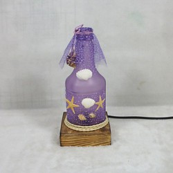 Valentine'S Day Creative Furnishing Articles Gifts Vintage Boutique Handicraft Bottle Marine Style Desk Lamp Led Light