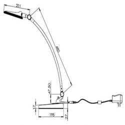 LED/Swing Arm/Eye Protection Desk Lamps, Modern/Comtemporary Metal