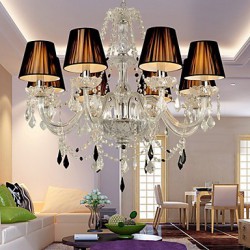 Elegant Crystal Chandelier with 8 Lights