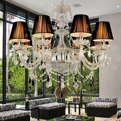 Elegant Crystal Chandelier with 8 Lights