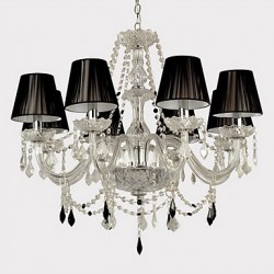 Elegant Crystal Chandelier with 8 Lights