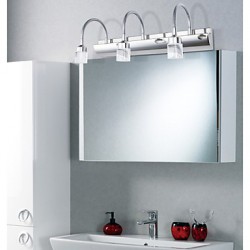 9W 3 Lights LED Bathroom Lighting , Modern/Contemporary LED Integrated Metal
