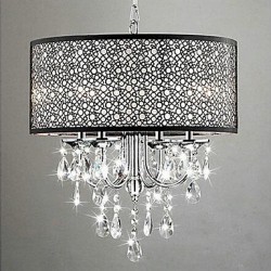 MAX:60W Traditional/Classic Crystal Chrome Metal Chandeliers Bedroom / Dining Room / Study Room/Office / Hallway