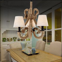 Retro Minimalist Creative Personality Rope Chandelier