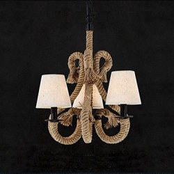 Retro Minimalist Creative Personality Rope Chandelier