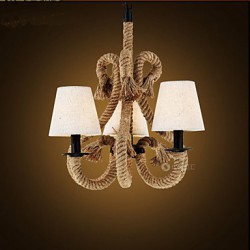 Retro Minimalist Creative Personality Rope Chandelier