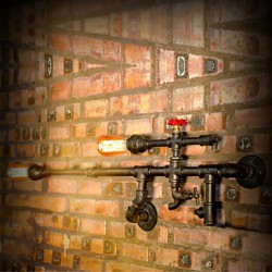 Vintage Industrial Wall Lamp Bathroom Kitchen Dinning Pipe Edison Light Luxury Dining Bar Sconces Lamparas-FJ-DB2-014A0