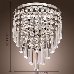 Semi Circular Wall light in Crystal Feature