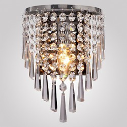 Semi Circular Wall light in Crystal Feature