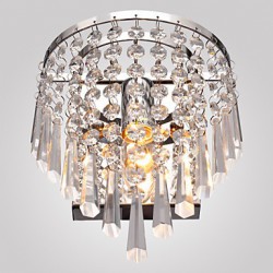 Semi Circular Wall light in Crystal Feature