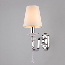 Warm White Wall Light with Crystal Drops