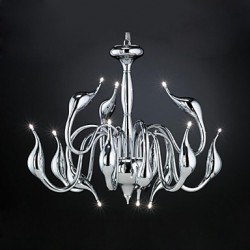 Max 10 watt Modern/Contemporary Chrome Metal Chandeliers / Pendant Lights