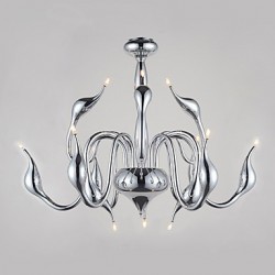 Max 10 watt Modern/Contemporary Chrome Metal Chandeliers / Pendant Lights