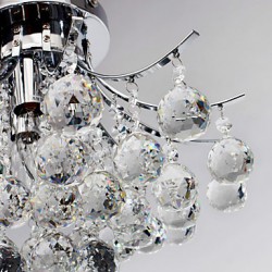 Chandelier Modern Crystal 3 Lights