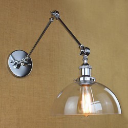 Chrome Glass Telescopic Retro Wall Lamp