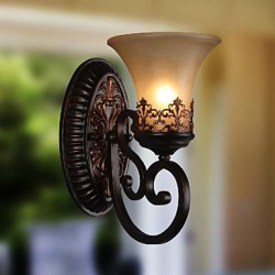 Vintage Wall Lamps 1 Light with Resin Material Glass Shade Bed Room Living Room Hallway Lights