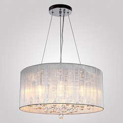 MAX:60W Traditional/Classic Crystal Chrome Metal Chandeliers Living Room / Bedroom / Dining Room / Study Room/Office / Entry / Hallway