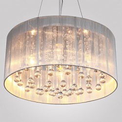 MAX:60W Traditional/Classic Crystal Chrome Metal Chandeliers Living Room / Bedroom / Dining Room / Study Room/Office / Entry / Hallway