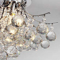 Chandelier Modern Crystal 3 Lights