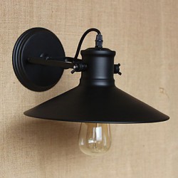 Retro Modern Creative Industrial Wind Black Paint Shop Warehouse Bar Cafe Hotel Iron Wall Lamp