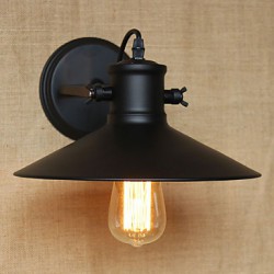 Retro Modern Creative Industrial Wind Black Paint Shop Warehouse Bar Cafe Hotel Iron Wall Lamp