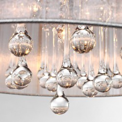 MAX:60W Traditional/Classic Crystal Chrome Metal Chandeliers Living Room / Bedroom / Dining Room / Study Room/Office / Entry / Hallway
