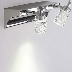 Crystal / LED / Bulb Included Bathroom Lighting , Modern/Contemporary LED Integrated Metal