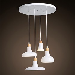 Creative Characteristic 4 Light Pendant with Iron Shade