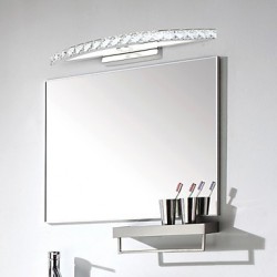 LED Mirror Lamp Stainless Steel And Crystal 100~240V