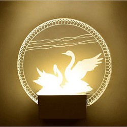 Acrylic Wall Lamp PVC Lamp Light LED / Bulb Included Modern/Contemporary Metal 220V 5㎡-10㎡