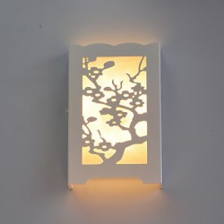 15*24*4.5CM 6 W White Led The Plum Flower Wall Lamp Of Carve Patterns Or Designs On Woodwork Led Lights
