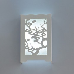 15*24*4.5CM 6 W White Led The Plum Flower Wall Lamp Of Carve Patterns Or Designs On Woodwork Led Lights