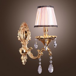 Elegant Crystal Wall Light in Pink