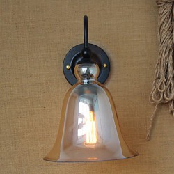 American Rural Countryside Minimalist Living Room Hallway Decorated Glass Wall Sconce