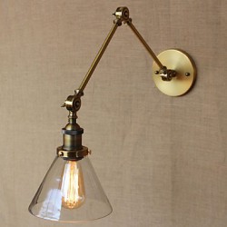 Industrial-Style Retro Vintage Stores Bedroom Modern Church Hall Decorated Bronze Wall Sconce