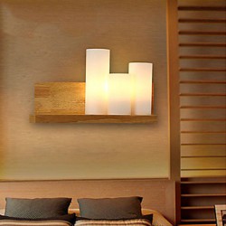 Mini Style Wall Sconces , Modern/Contemporary E26/E27 Wood/Bamboo