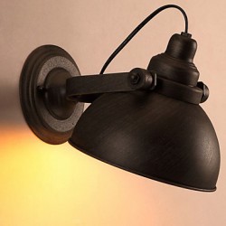 E27 23CM 10-15㎡ Loft, Wrought Iron Pot, Creative Vintage Wall Lamp Led Lights