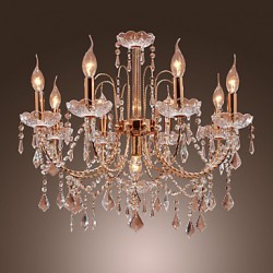 Elegant Crystal Chandelier with 9 Lights