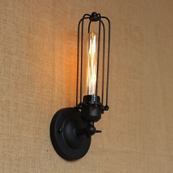 40W 110-240V Retro Minimalist Industrial Bedside Aisle Stairs Balcony Decorative Wall Sconce