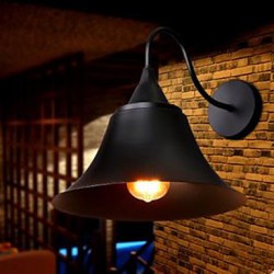 American Country Iron Cap Wall Lamp, Wrought Iron Wall Lamp, Archaize Srestoring Ancient Ways