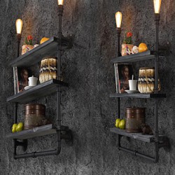 Wall Sconces Mini Style / Bulb Included Rustic/Lodge Metal