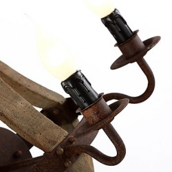 Mini Style Wall Sconces , Rustic/Lodge E12/E14 Wood/Bamboo