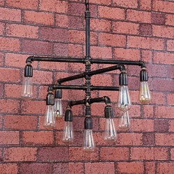 MAX:60W Vintage Bulb Included Painting Metal Flush Mount Bedroom / Dining Room / Entry / Hallway