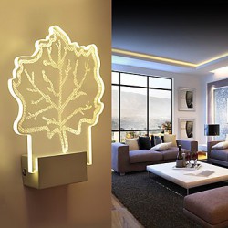 Acrylic Wall Lamp PVC Lamp Light Chip LED / Bulb Included Modern/Contemporary Metal 220V 5㎡-10㎡ L18.5**H25.5*W5CM 5W