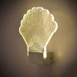 Acrylic Wall Lamp PVC Lamp Light LED / Bulb Included Modern/Contemporary Metal 220V 5㎡-10㎡ L23*H24*W5CM