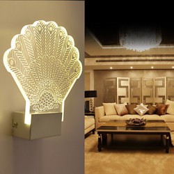 Acrylic Wall Lamp PVC Lamp Light LED / Bulb Included Modern/Contemporary Metal 220V 5㎡-10㎡ L23*H24*W5CM