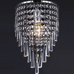 Classy Crystal Wall Light with 1 Light